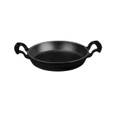 Lava Döküm Yuvarlak Sahan Döküm Demir Yekpare Çift Kulplu Çap(Ø)20cm.  Siyah thumbnail 1