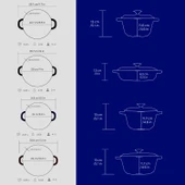 Lava Döküm 4X New Heritage Serisi Döküm Demir Tencere Seti  Mavi thumbnail 5