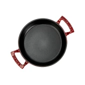 Lava Döküm Yuvarlak Sahan Döküm Demir Yekpare Çift Kulplu Çap(Ø)20cm.  Kırmızı thumbnail 3