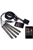 Araç Içi Aydınlatma Kumandalı Müziğe Duyarlı 9 Led Ayak Altı Led - 1