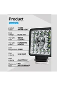 Kurukafa Lamba 16 Led Kare 1 Adet 12/24 Volt 7 Renk Yanar Uyumlu - 3