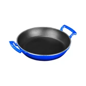 Lava Döküm Yuvarlak Sahan Döküm Demir Yekpare Çift Kulplu Çap(Ø)24cm.  Mavi thumbnail 3