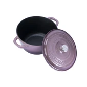 Lava Döküm Yuvarlak Tencere Döküm Demir Kapak New Heritage Serisi Çap(Ø)22cm.  Mor thumbnail 2