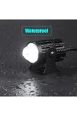 ASTRALED Beyaz / Sarı Renkli Universal Motosiklet Sis Farı Mini Spot Lens Led Far Uyumlu 1 Adet - 5