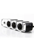 ASTRALED 3 Port 1 Usb Oto Araç Çakmaklık Çoğaltıcı Soket Çoklayıcı 12v - 3