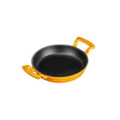 Lava Döküm Yuvarlak Sahan Döküm Demir Yekpare Çift Kulplu Çap(Ø)20cm.  Turuncu thumbnail 2