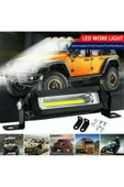 ASTRALED Off Road Led Mini 9cm  Ultra İnce COB 9W Led Bar Kamyon İş Makinesi Arazi Aracı Çalışma Lambası - 1