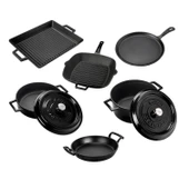 Lava Döküm 6x Trendy Serisi 8 Parça Tencere & Tava Seti  Siyah thumbnail 3