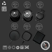 Lava Döküm 6x Trendy Serisi 8 Parça Tencere & Tava Seti  Siyah thumbnail 5