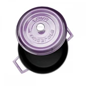 Lava Döküm Yuvarlak Tencere. Trendy Çap(Ø) 24cm.  Mor thumbnail 3