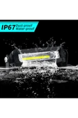 ASTRALED Off Road Led Mini 9cm  Ultra İnce COB 9W Led Bar Kamyon İş Makinesi Arazi Aracı Çalışma Lambası - 2