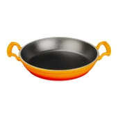 Lava Döküm Yuvarlak Sahan Döküm Demir Yekpare Çift Kulplu Çap(Ø)24cm.  Turuncu thumbnail 1