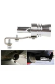 ŞüsCarOto Üniversal Egzoz Islık Aparatı Egzoz Ucu Turbo Sesi Large 29 Mm Krom thumbnail 2