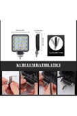 ASTRALED 12 Adet 16 Ledli Off Road Sis Farı Çalışma Lambası 12 Volt / 24 v thumbnail 6