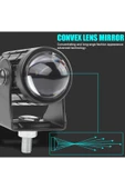ASTRALED Beyaz / Sarı Renkli Universal Motosiklet Sis Farı Mini Spot Lens Led Far Uyumlu 1 Adet - 3