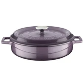 Lava Döküm Çok Amaçlı Yayvan Tencere. Trendy Serisi Çap(Ø)28cm.  Mor thumbnail 1