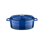 Lava Döküm 3X Edition Serisi Özel Koleksiyon Döküm Demir Tencere Seti  Mavi thumbnail 3