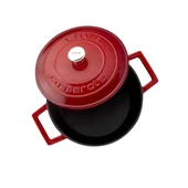 Lava Döküm Yuvarlak Tencere. Folk Çap(Ø) 22cm.  Kırmızı thumbnail 3