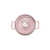 Lava Döküm Yuvarlak Tencere. Trendy Çap(Ø) 12cm.  Pembe thumbnail 4