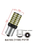 ASTRALED Oto Led Sinyal Ampulü Py21w Tak Kullan Ürün 144 Led Turuncu - 6