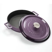Lava Döküm Çok Amaçlı Yayvan Tencere. Trendy Serisi Çap(Ø)28cm.  Mor thumbnail 3