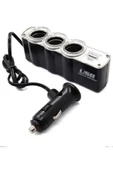 ASTRALED 3 Port 1 Usb Oto Araç Çakmaklık Çoğaltıcı Soket Çoklayıcı 12v - 2