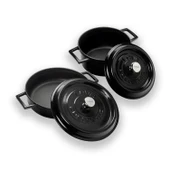 Lava Döküm 2x Trendy Serisi 5 Parça Tencere Seti  Siyah thumbnail 2