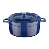 Lava Döküm Yuvarlak Tencere. Trendy Çap(Ø) 24cm.  Mavi thumbnail 1