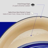 Lava Döküm 3X Edition Serisi Özel Koleksiyon Döküm Demir Tencere Seti  Mavi thumbnail 7