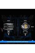 ASTRALED 2 ADET Motosiklet Led Lazer Sis Farı  Delici Modifiye Beyaz Sarı Çift Renk 12-80 Volt - 3