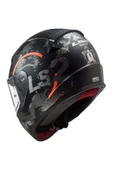 LS2 Rapıd 2 Cırcle Mat Tıtanıum-kırmızı Kask - 1