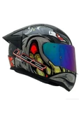 LS2 RAPID 2 SPOX GRİ-KIRMIZI KASK ŞEFFAF KASK CAMI - 3