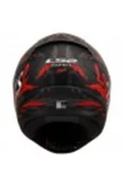 LS2 Rapıd 2 Kaıju Kapalı Kask Mat Siyah Kırmızı Beyaz - 5
