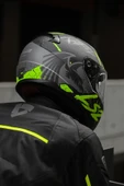 LS2 Rapıd 2 Raven Mat Siyah-gri-neon Sarı Kask - 4