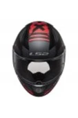 LS2 Rapıd 2 Xtreet Mat Siyah - Kırmızı Kask - 2