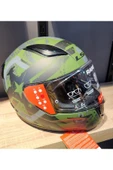 LS2 Rapid 2 Thunder Bırds Mat Yeşil Siyah Gri Kapalı Kask - 3
