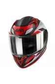 Givi Gıvı 50.8 Brave Mat Siyah-tıtanıum-kırmızı Kask - 1