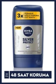 NIVEA Men Erkek Stick Deodorant Silver Protect 50 Ml, Ter Ve Ter Kokusna Karşı 48 Saat Anti-perspira thumbnail 1
