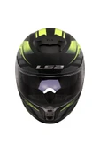 LS2 Stream 2 Fury Kapalı Kask Mat Siyah-gri-neon Sarı - 5