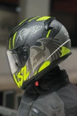 LS2 RAPID 2 RAVEN MAT SİYAH-GRİ-NEON SARI KASK thumbnail 6