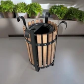 Ahşap Çöp Kovası SGC10N, Dış Mekan Çöp Kutusu - 2