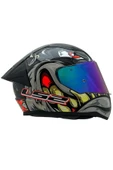 LS2 RAPID 2 SPOX GRİ-KIRMIZI KASK ŞEFFAF KASK CAMI - 4