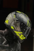 LS2 RAPID 2 RAVEN MAT SİYAH-GRİ-NEON SARI KASK thumbnail 7