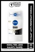 NIVEA Kadın Stick Deodorant Black&white Invisible Ipeksi Pürüzsüzlük 50ml, 72 Saat Anti-perspirant Koruma thumbnail 1
