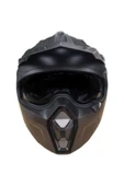 Sway Kask Sway X1-X Seul Çene Çıkan Kask Mat Siyah - 1