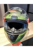 LS2 Rapid 2 Thunder Bırds Mat Yeşil Siyah Gri Kapalı Kask - 2