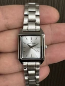 DANIEL KLEIN DKF.2315A GÜMÜŞ RENK KÖŞELİ KADIN KOL SAATİ thumbnail 3