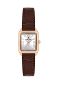 DANIEL KLEIN DKF.2315A KÖŞELİ ROSE KASA KAHVERENGİ DERİ KAYIŞLI KADIN KOL SAATİ thumbnail 1
