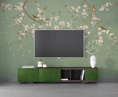 Soft Çiçek ve Kuş Duvar Kağıdı thumbnail 3