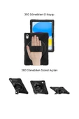iPad 11. Nesil 2025 A16 Çip Uyumlu Defender Askılı 360° Dönebilir Standlı Zırh Tablet Kılıfı thumbnail 4
